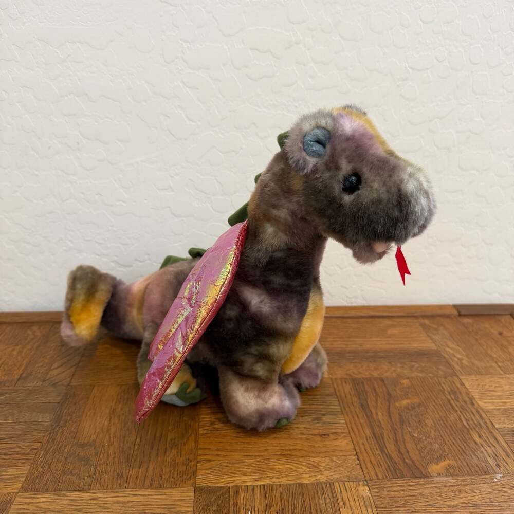 Ty Beanie Buddy Scorch the Dragon 1999 Tye-Dye Plush Stuffed Animal